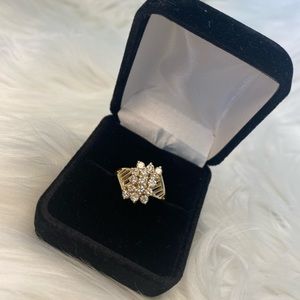 1 Carat Artisan Diamond Cluster Ring